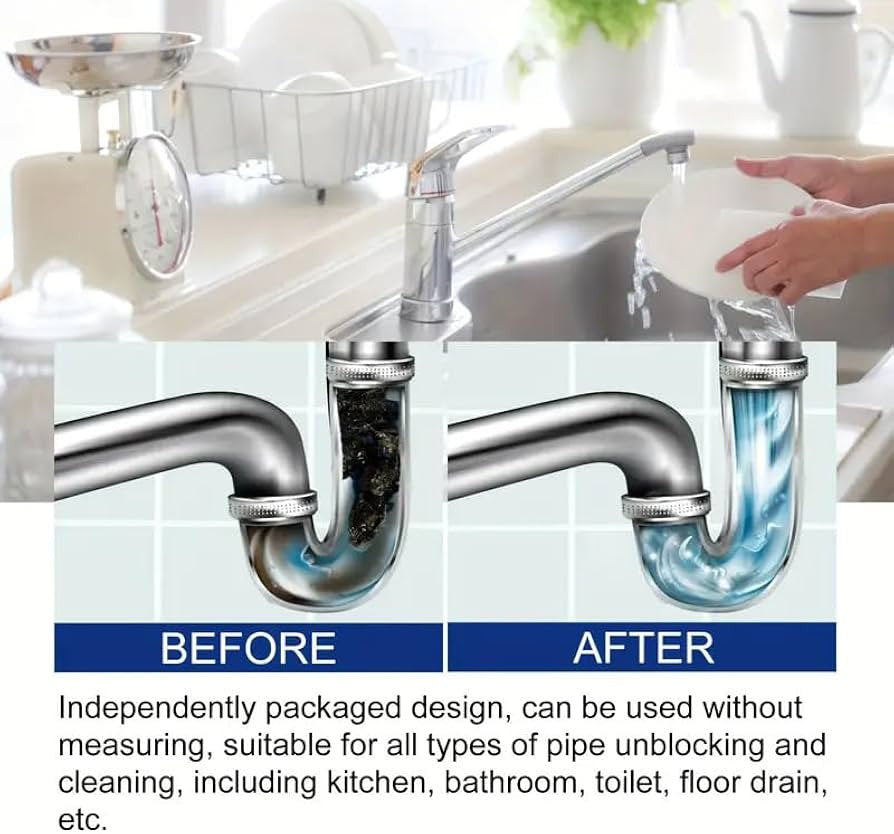 Drain Cleaning Tablets for Sinks & Pipes – Safe & Fast Drain Unblocker