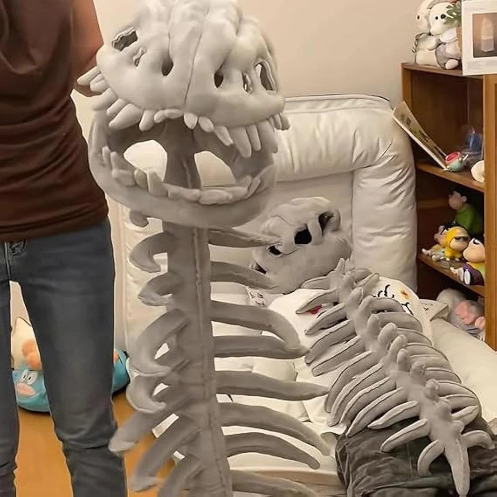 Cute Realistic Dinosaur Skeleton Plush Toy