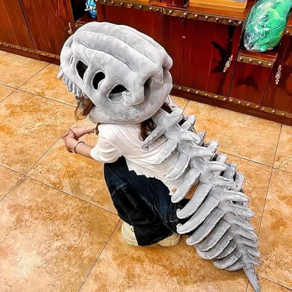 Cute Realistic Dinosaur Skeleton Plush Toy