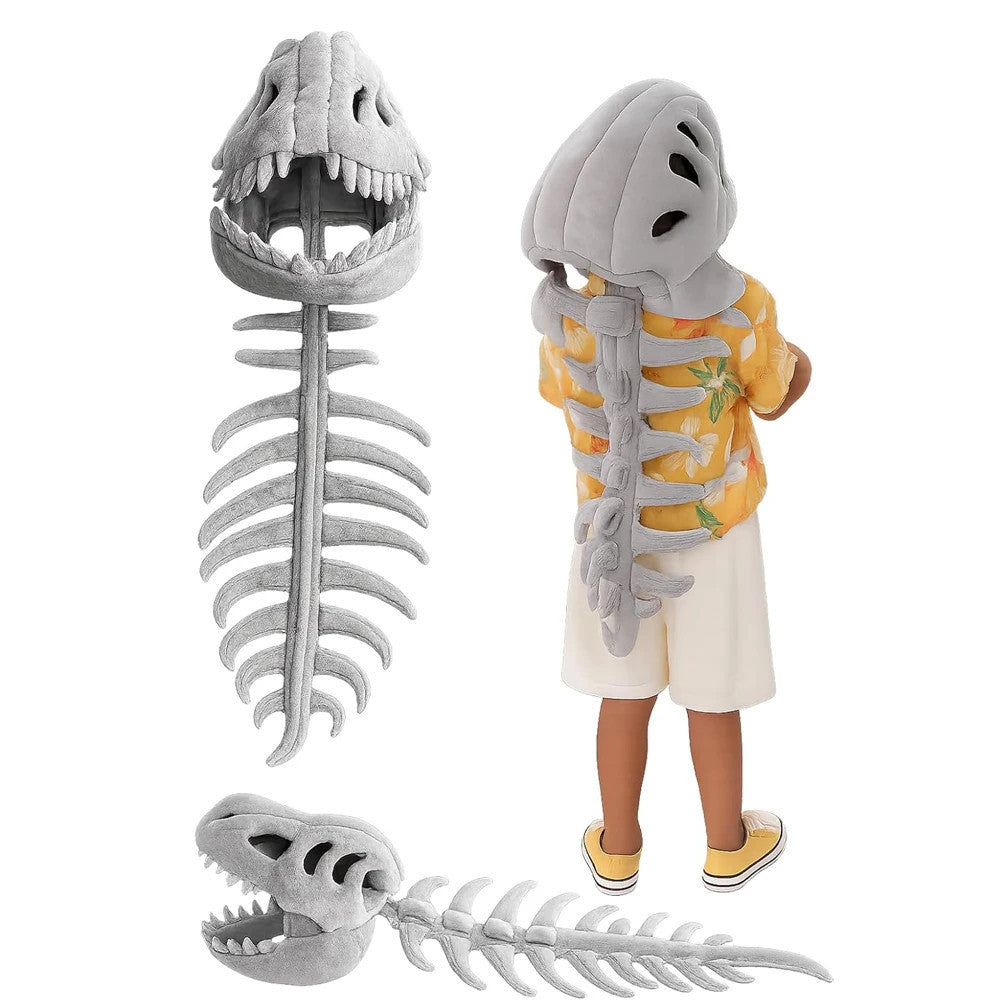 Cute Realistic Dinosaur Skeleton Plush Toy