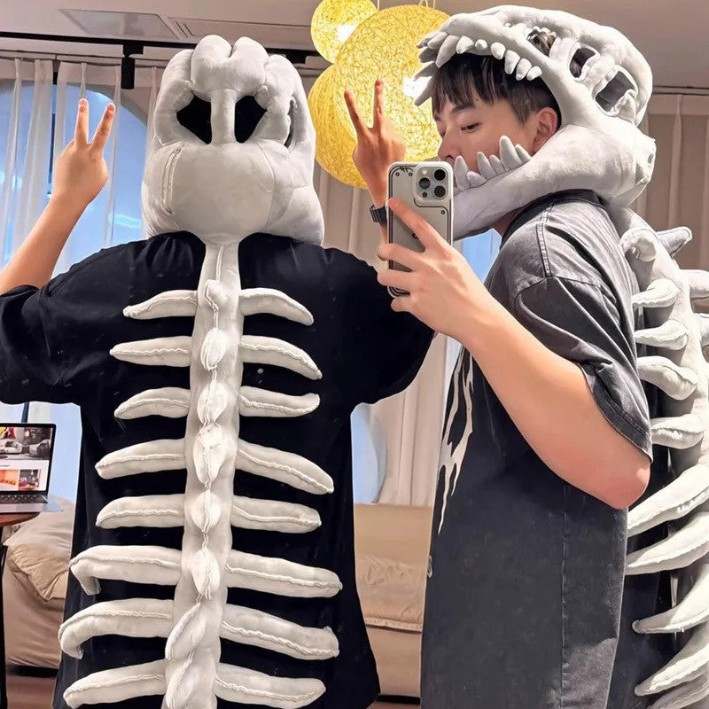 Cute Realistic Dinosaur Skeleton Plush Toy