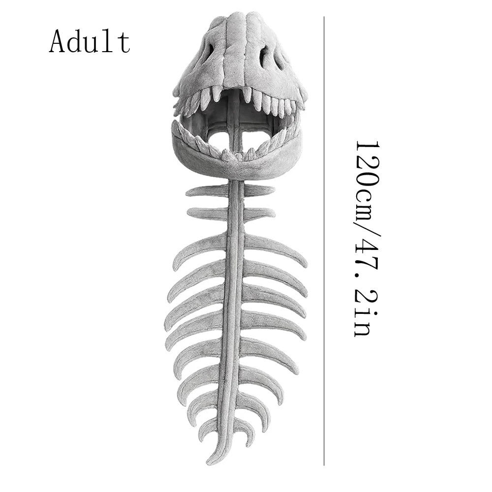 Cute Realistic Dinosaur Skeleton Plush Toy