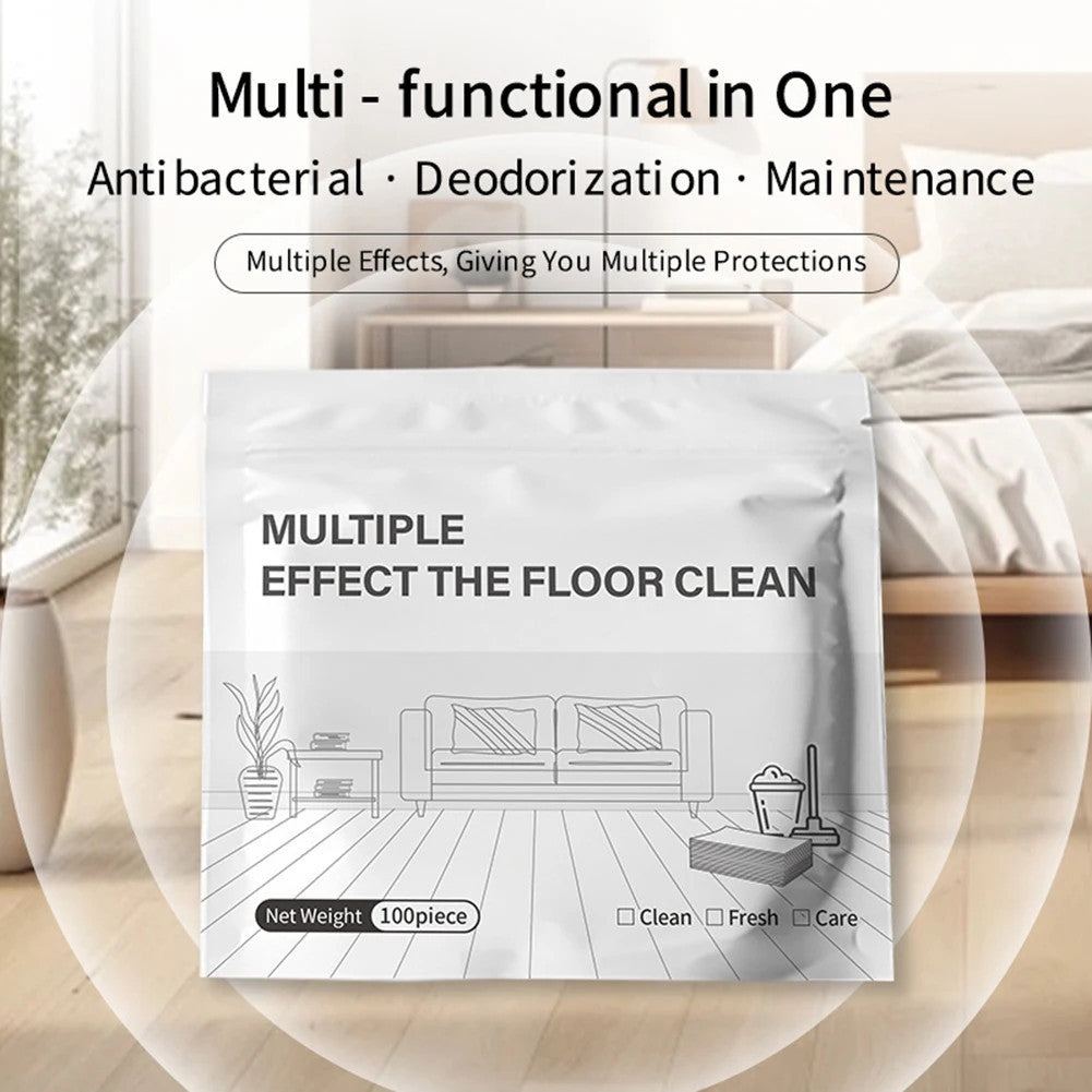 100 Piece Floor Cleaning Tablets — Multi-Surface Cleaner