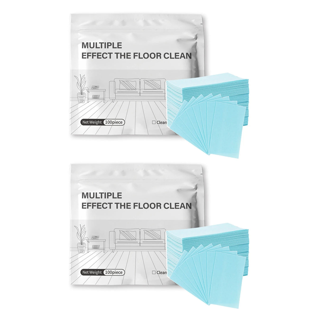100 Piece Floor Cleaning Tablets — Multi-Surface Cleaner