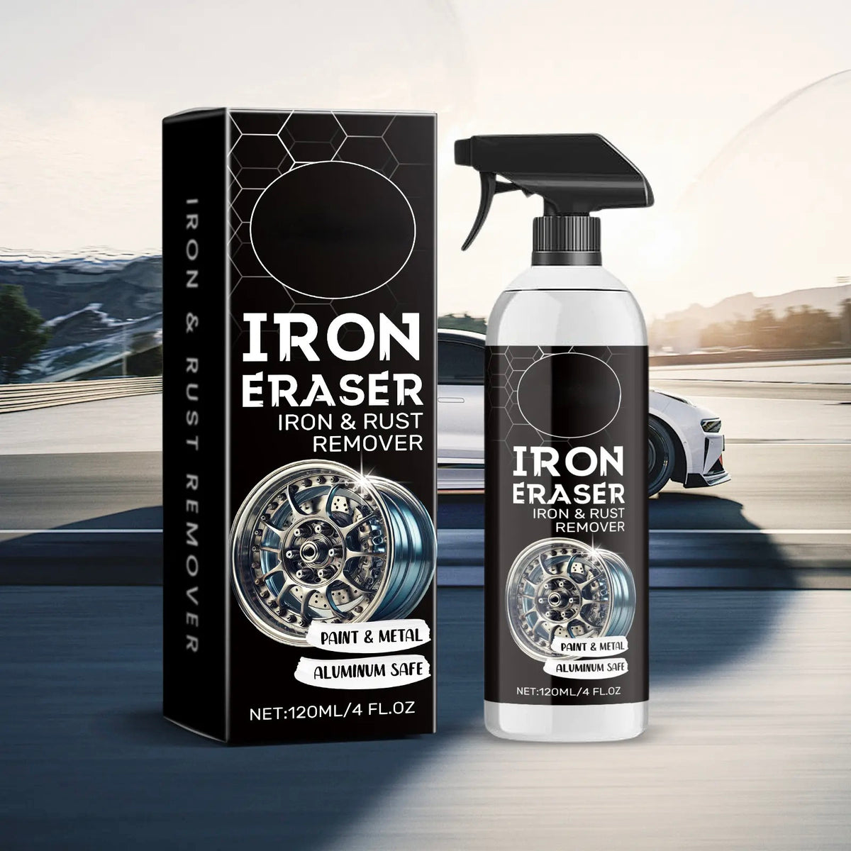 Car Rust Remover Spray Powerful Iron Powder
