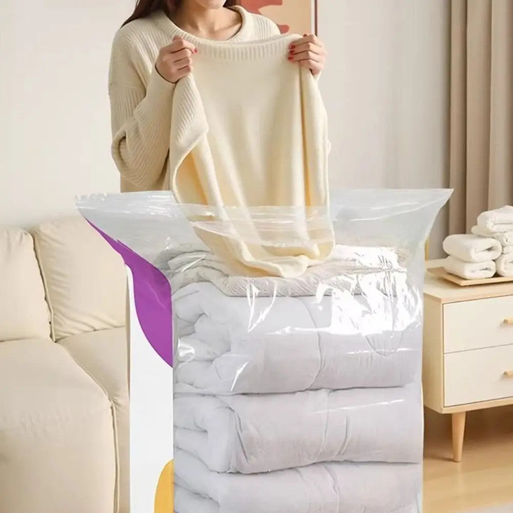 1PC Vacuum Compression Bags No Pump Needed