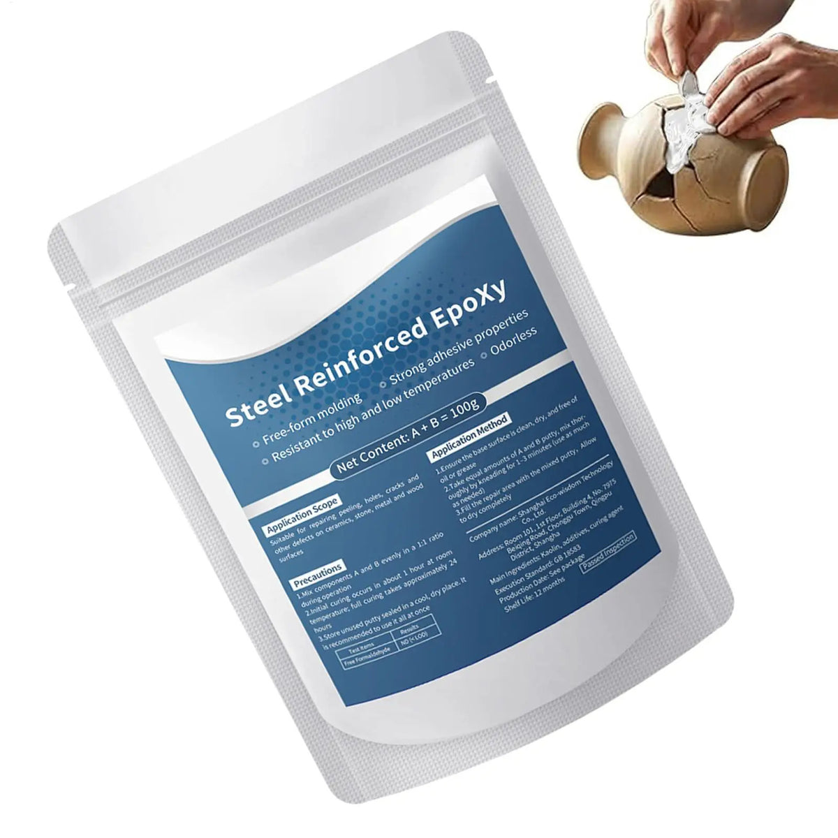 Steel Reinforced Epoxy Putty – Waterproof Metal Repair Clay