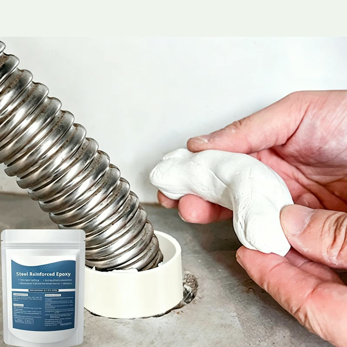 Steel Reinforced Epoxy Putty – Waterproof Metal Repair Clay