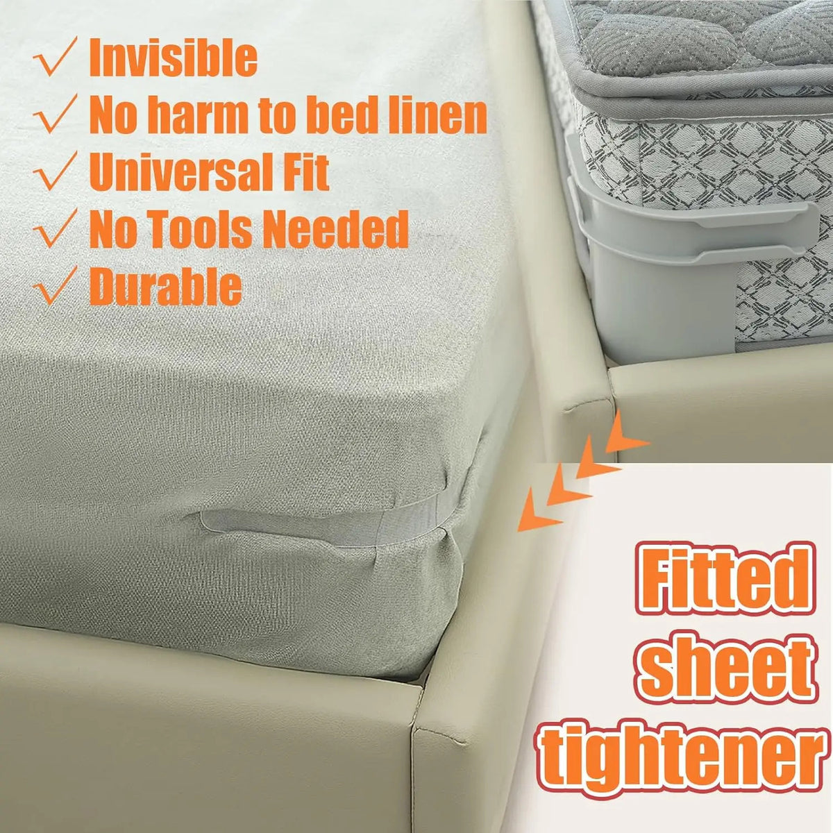 Invisible Bedsheet Clips