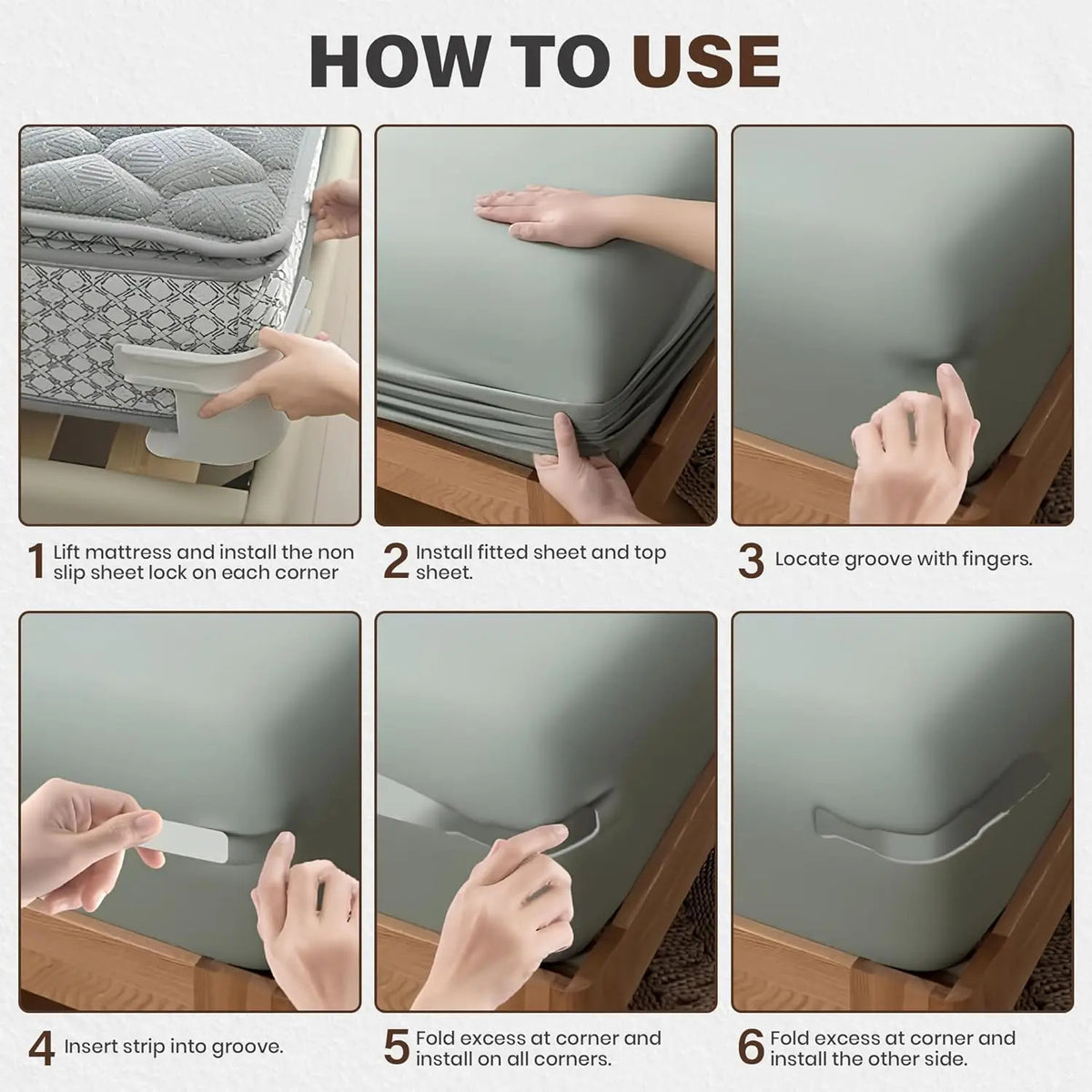 Invisible Bedsheet Clips