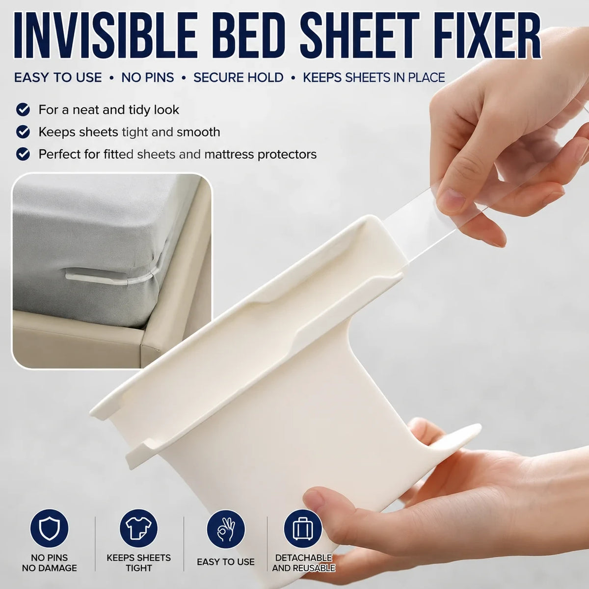 Invisible Bedsheet Clips