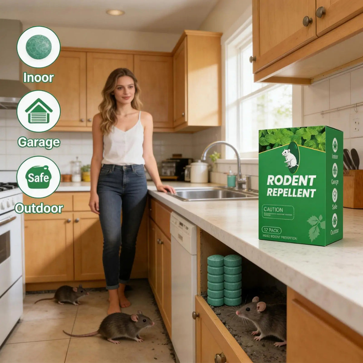12-Pack Rodent Repellent Balls 🍀
