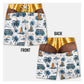 Funny 3D Fake Skin Men’s Swim Trunks