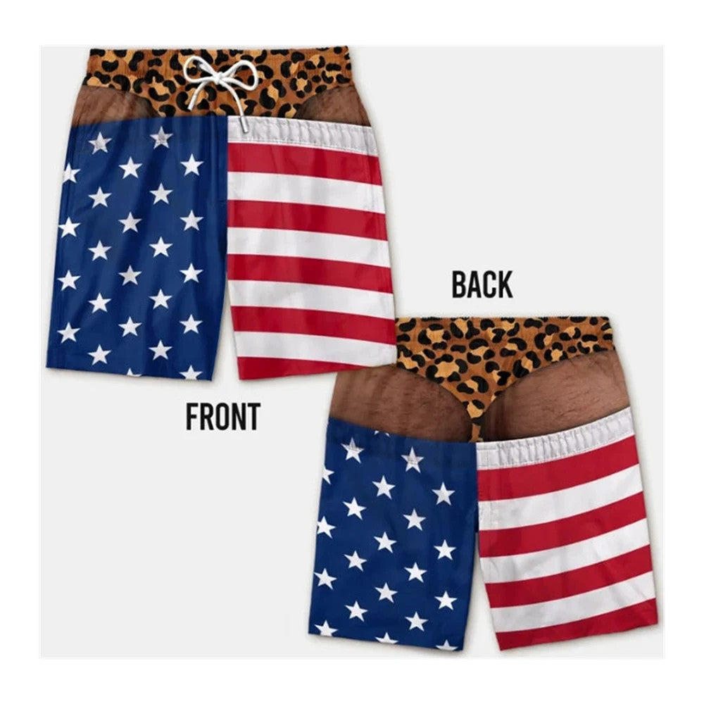 Fun Beach Party Swim Trunks For Men 3D Print Fun Gift