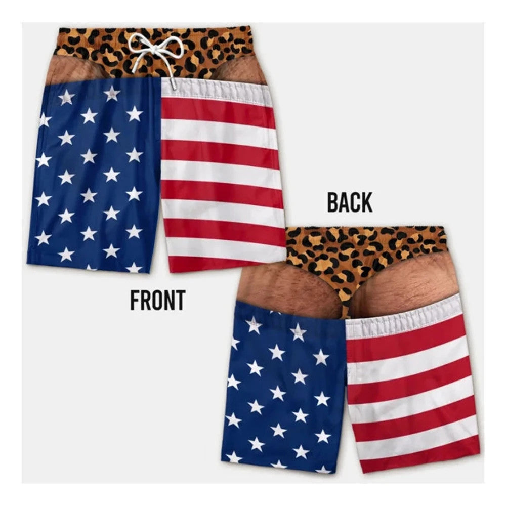 Fun Beach Party Swim Trunks For Men 3D Print Fun Gift