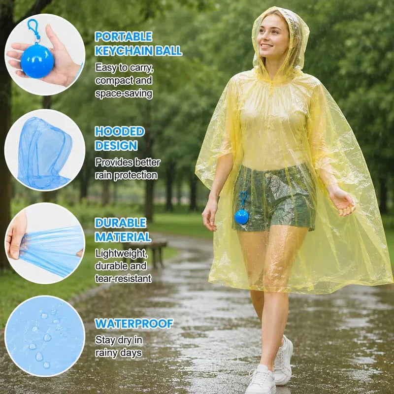 Portable Raincoat Keychain Ball