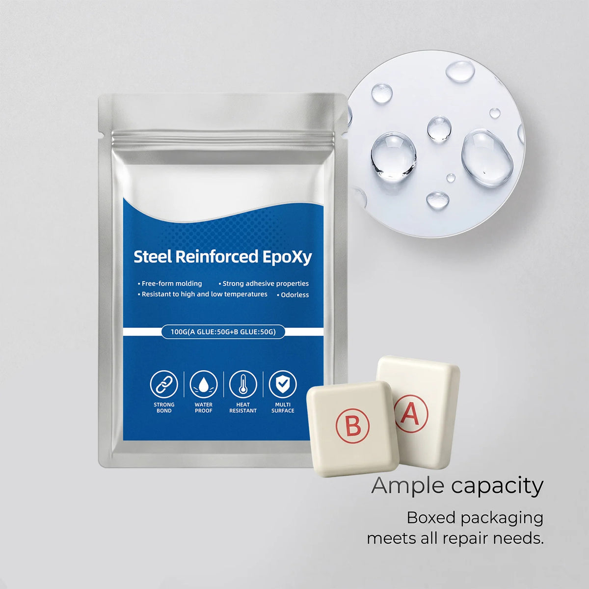 Steel-Reinforced Epoxy Repair Putty