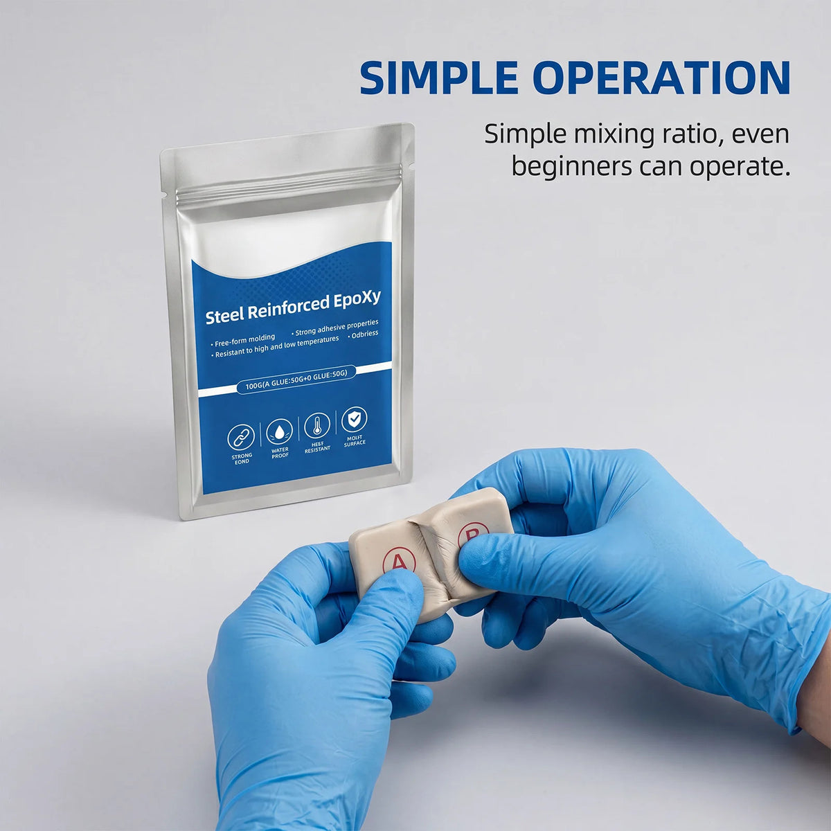 Steel-Reinforced Epoxy Repair Putty
