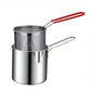 Stainless Steel Mini Fryer with Filter Basket