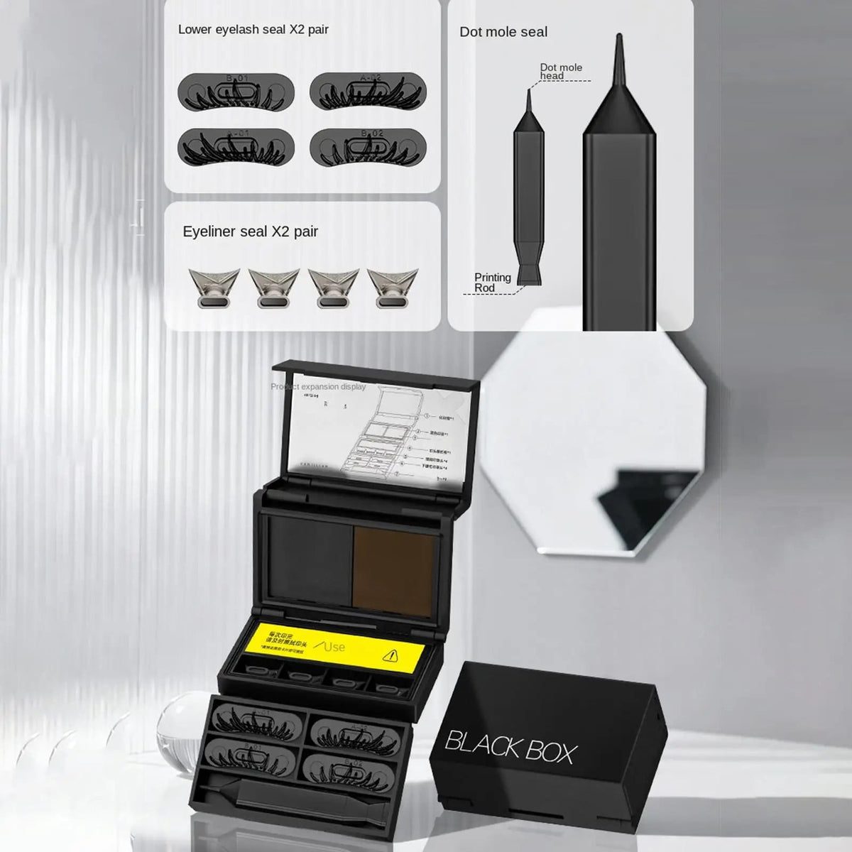 Waterproof Eyelash Stamp Makeup Kit