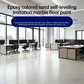 500g Water-based Self-Leveling Epoxy Floor Paint Wear-Resistant Anti-Slip Colored Sand Imitation Marble Paint with Hardener
