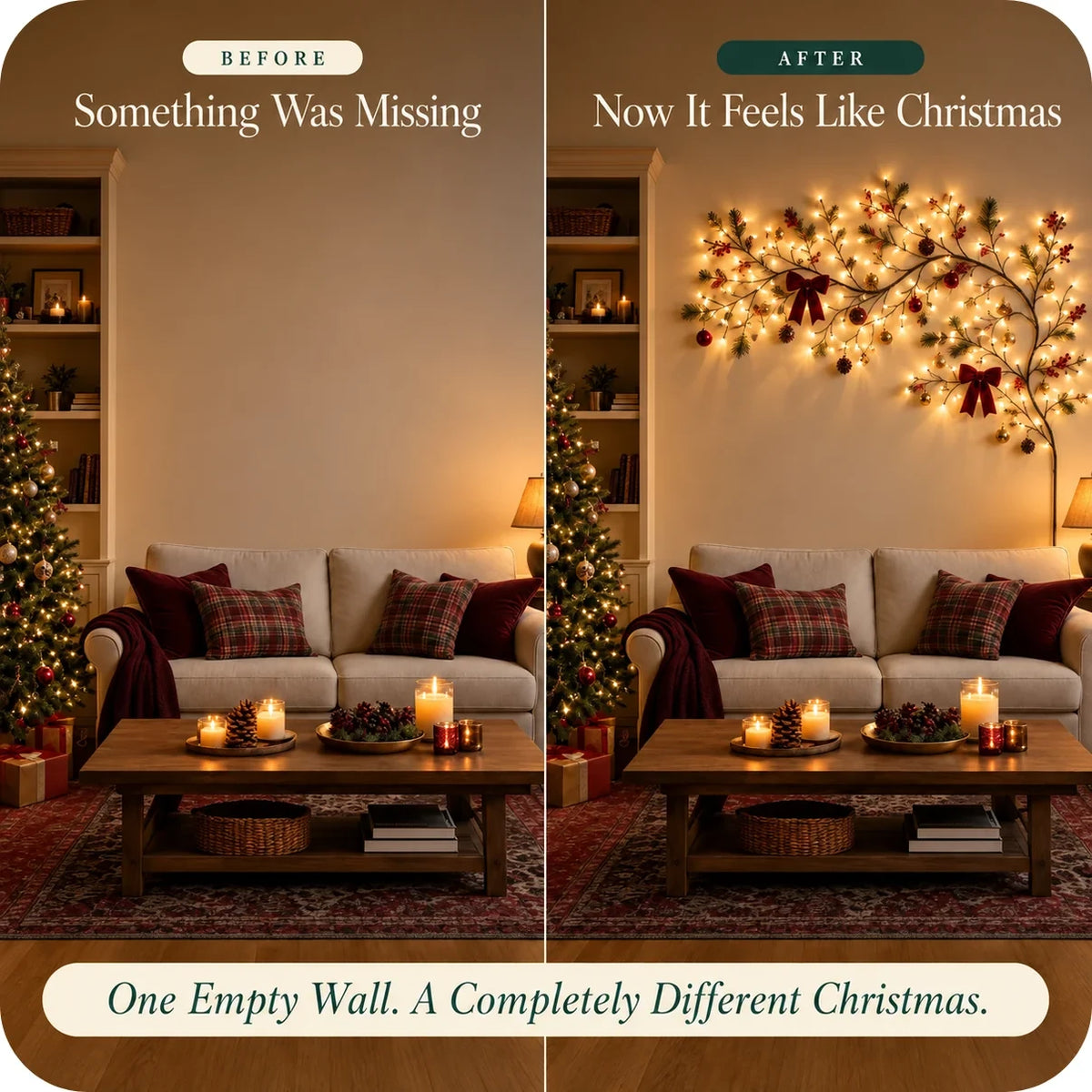 Christmas Wall Light for Cozy Homes