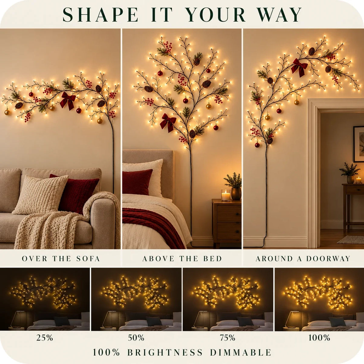 Christmas Wall Light for Cozy Homes