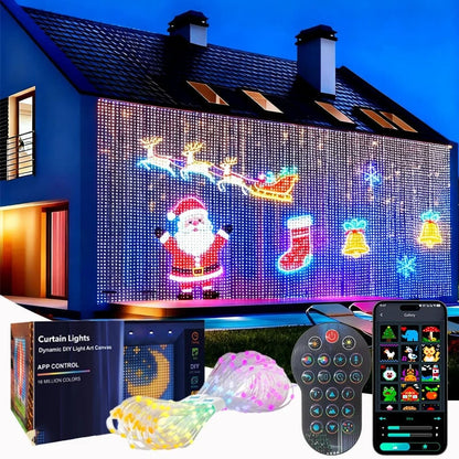 Smart LED Curtain Lights – App & Music Sync