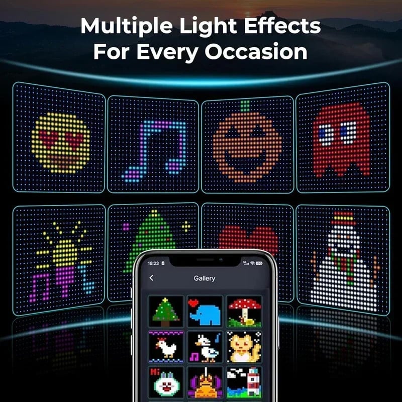 Smart LED Curtain Lights – App & Music Sync