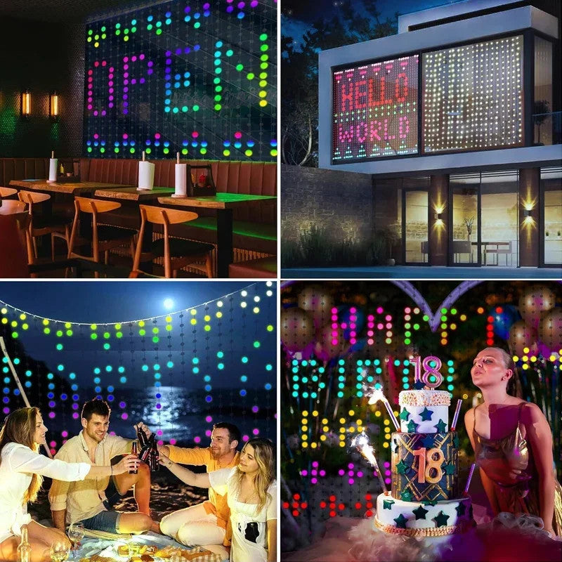 Smart LED Curtain Lights – App & Music Sync
