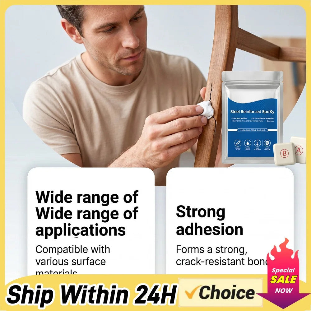 Strong Steel-Reinforced Epoxy Putty
