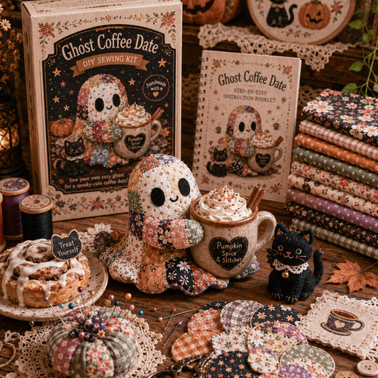 Cozy Ghost DIY Patchwork Sewing Kit - image 2