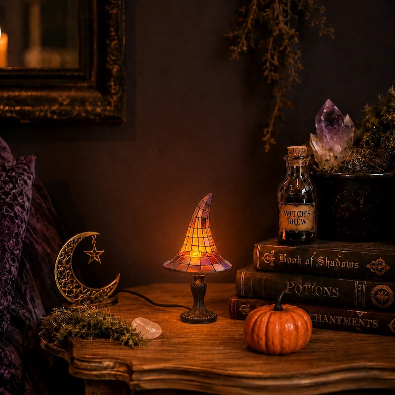 Witch Hat Mosaic Table Lamp - image 5