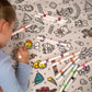 Kids Coloring Blanket Kit