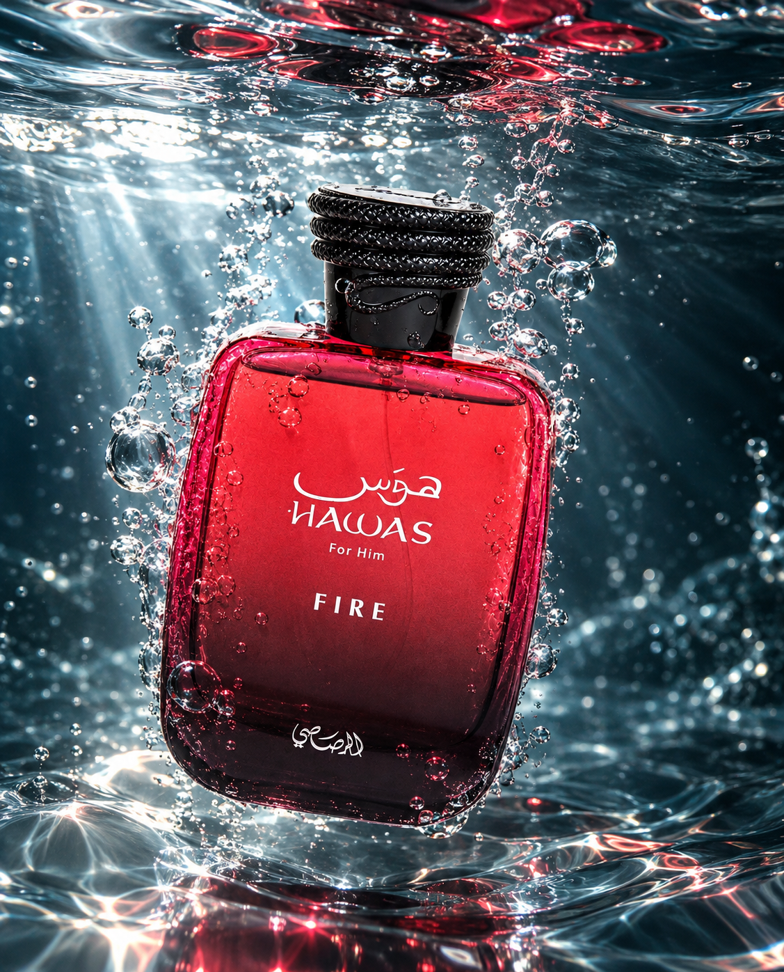 Rasasi Hawas Fire Eau de Parfum 100ml – Spicy Amber Woody Fragrance for Men
