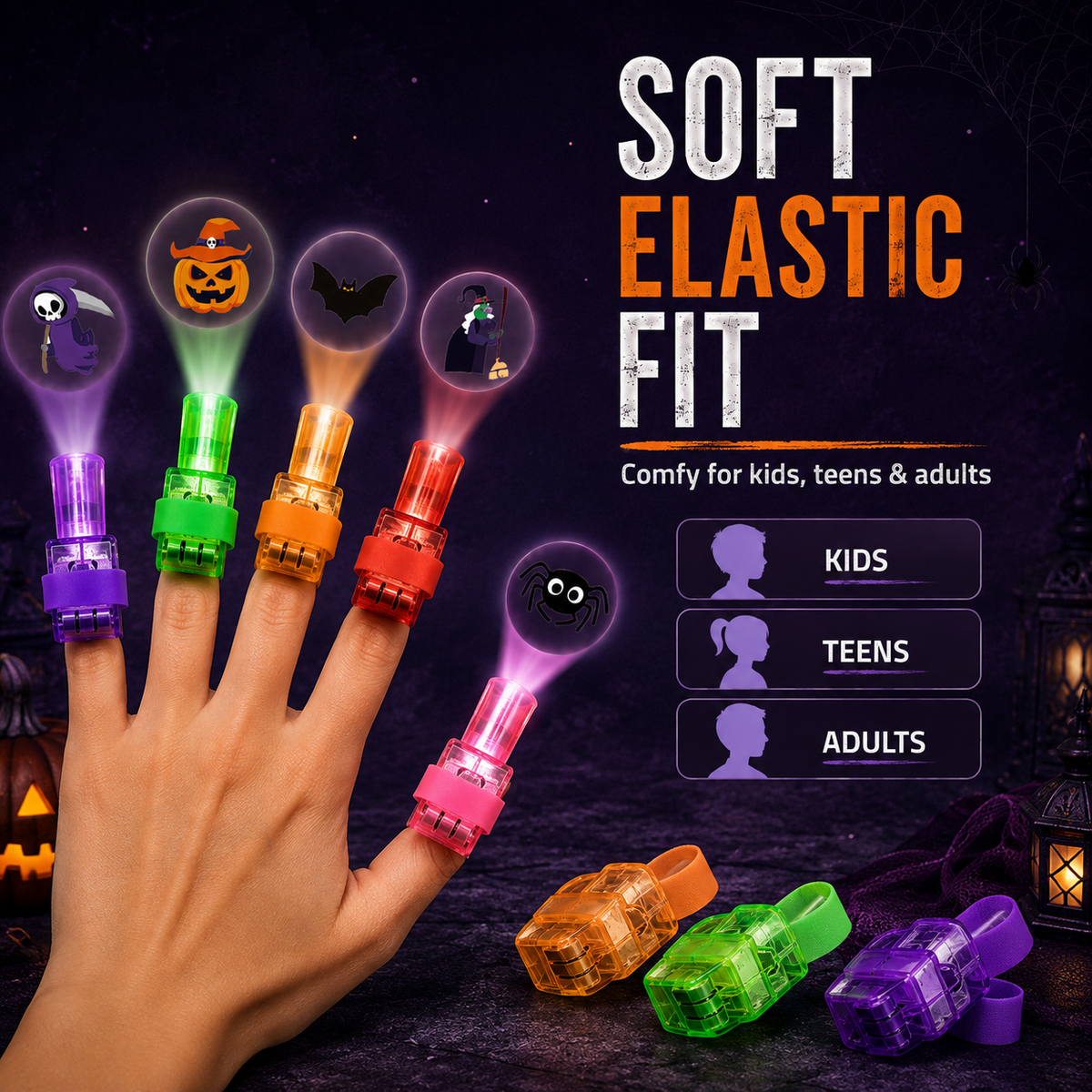 Halloween Finger Projector Lights 36 Pcs - image 4