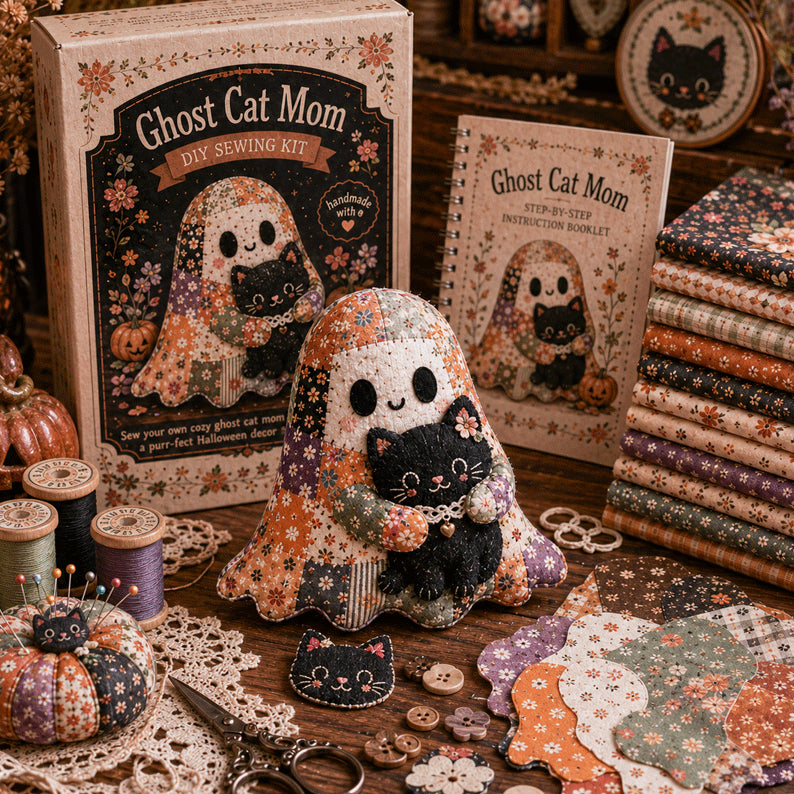 Cozy Ghost DIY Patchwork Sewing Kit - image 3