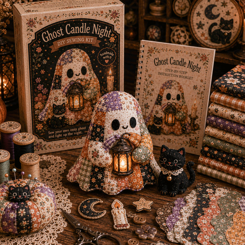 Cozy Ghost DIY Patchwork Sewing Kit - image 7