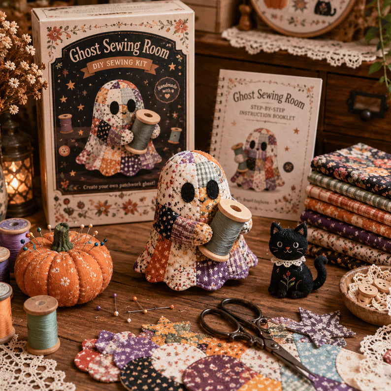 Cozy Ghost DIY Patchwork Sewing Kit - image 1