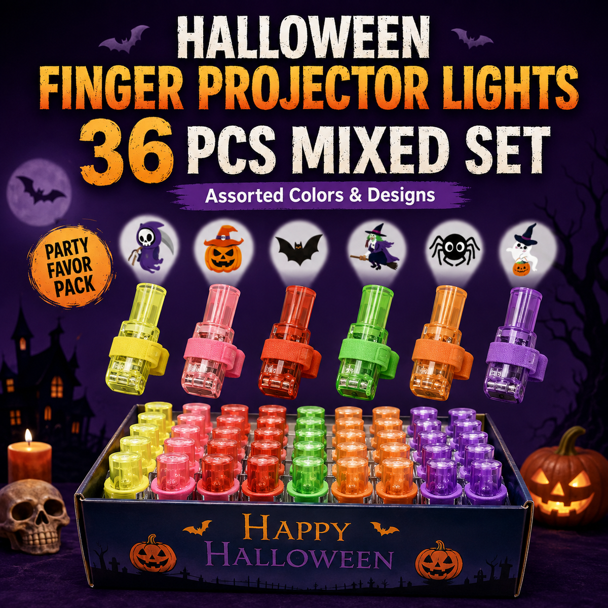 Halloween Finger Projector Lights 36 Pcs - image 7