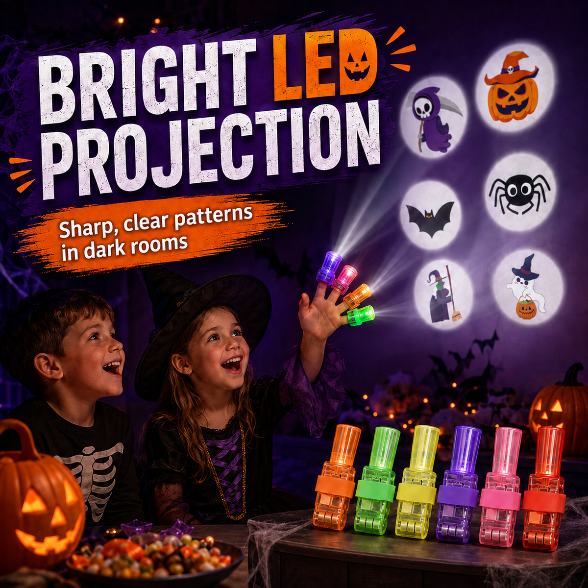Halloween Finger Projector Lights 36 Pcs - image 5