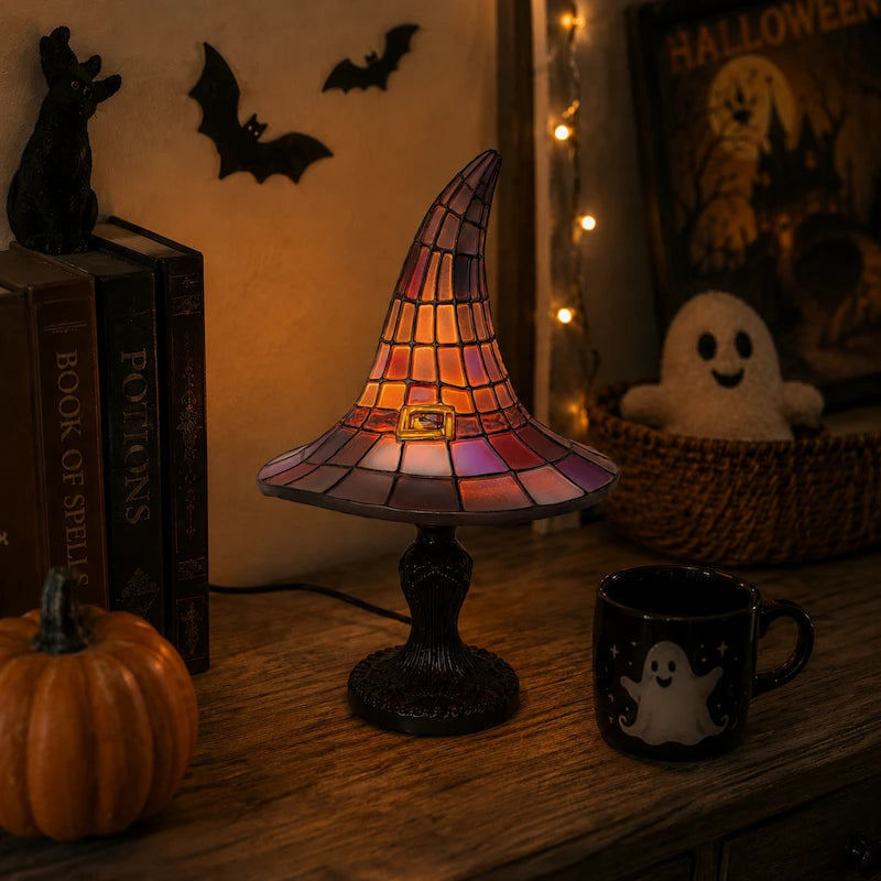 Witch Hat Mosaic Table Lamp - image 4