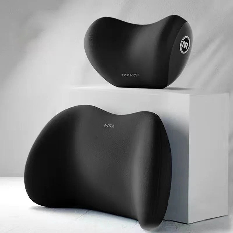 Car Seat Neck Pillow Adjustable Lumbar Support Headrest