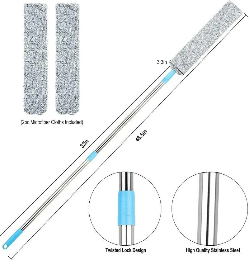 Retractable Gap Ceiling Dust Cleaner Brush