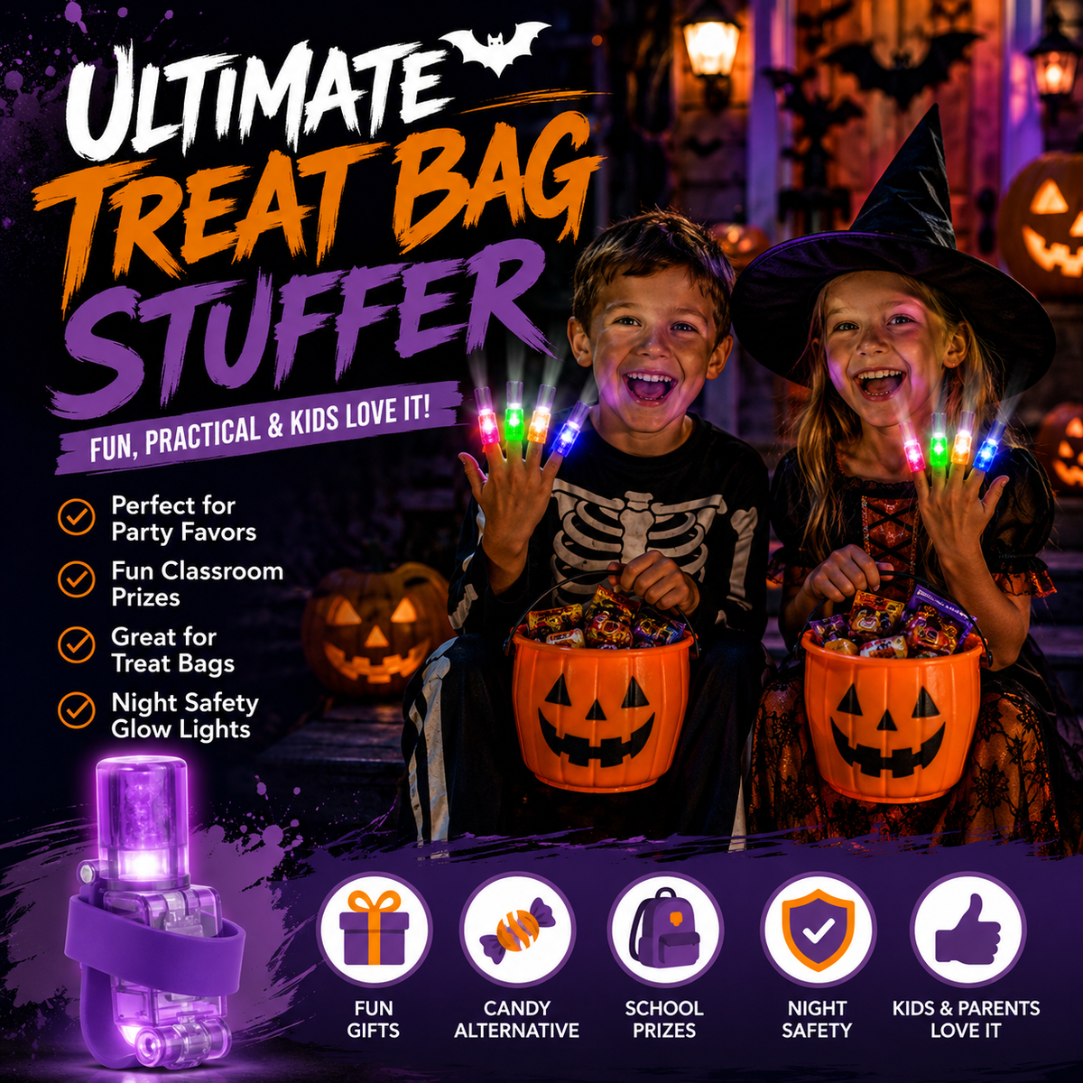 Halloween Finger Projector Lights 36 Pcs - image 6