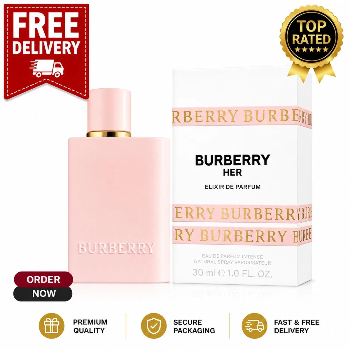 Burberry Her Elixir EDP for Women – 100ml / 3.3 oz – Sealed Box