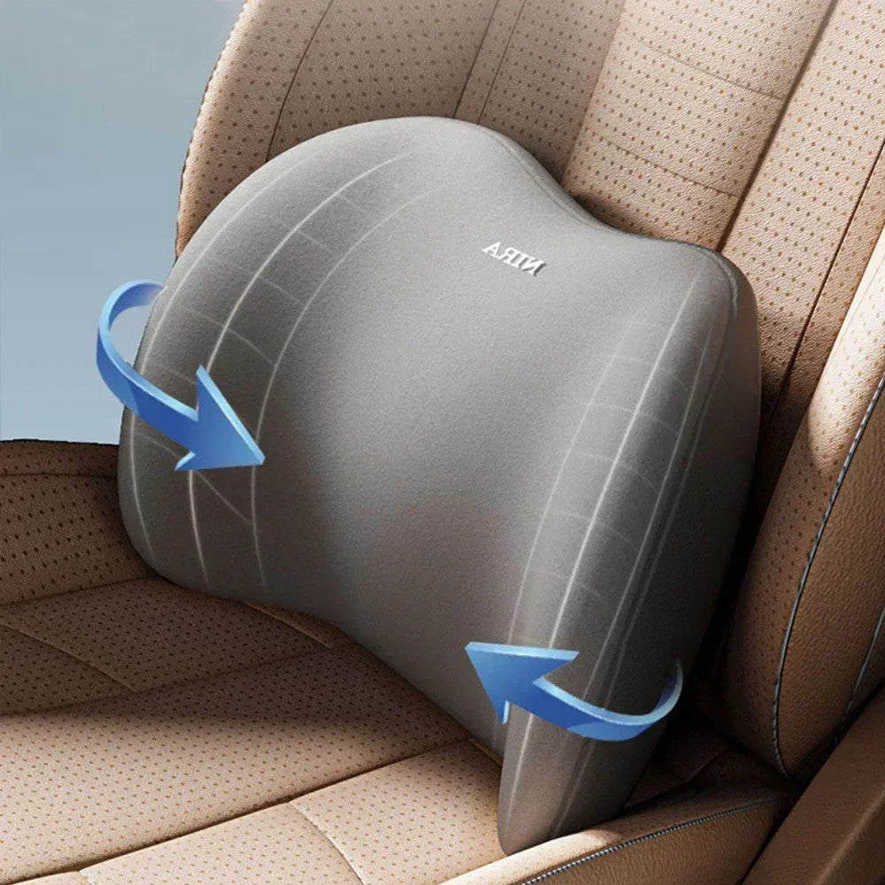 Car Seat Neck Pillow Adjustable Lumbar Support Headrest