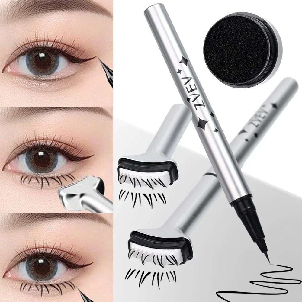 2 in 1 Lower Eyelash Stamps Eyeliner Set