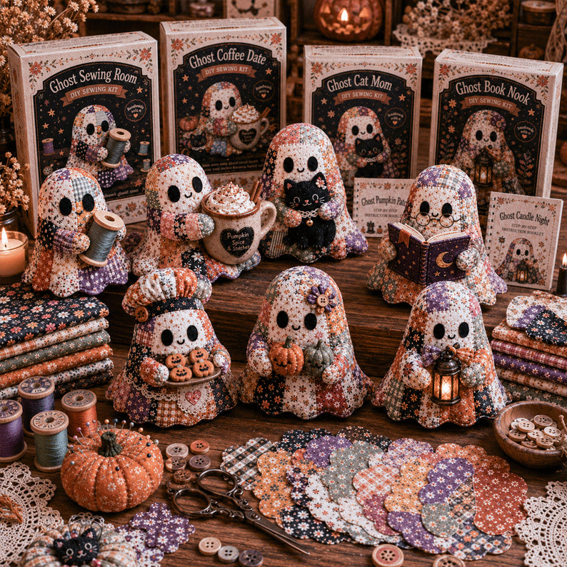 Cozy Ghost DIY Patchwork Sewing Kit - image 9
