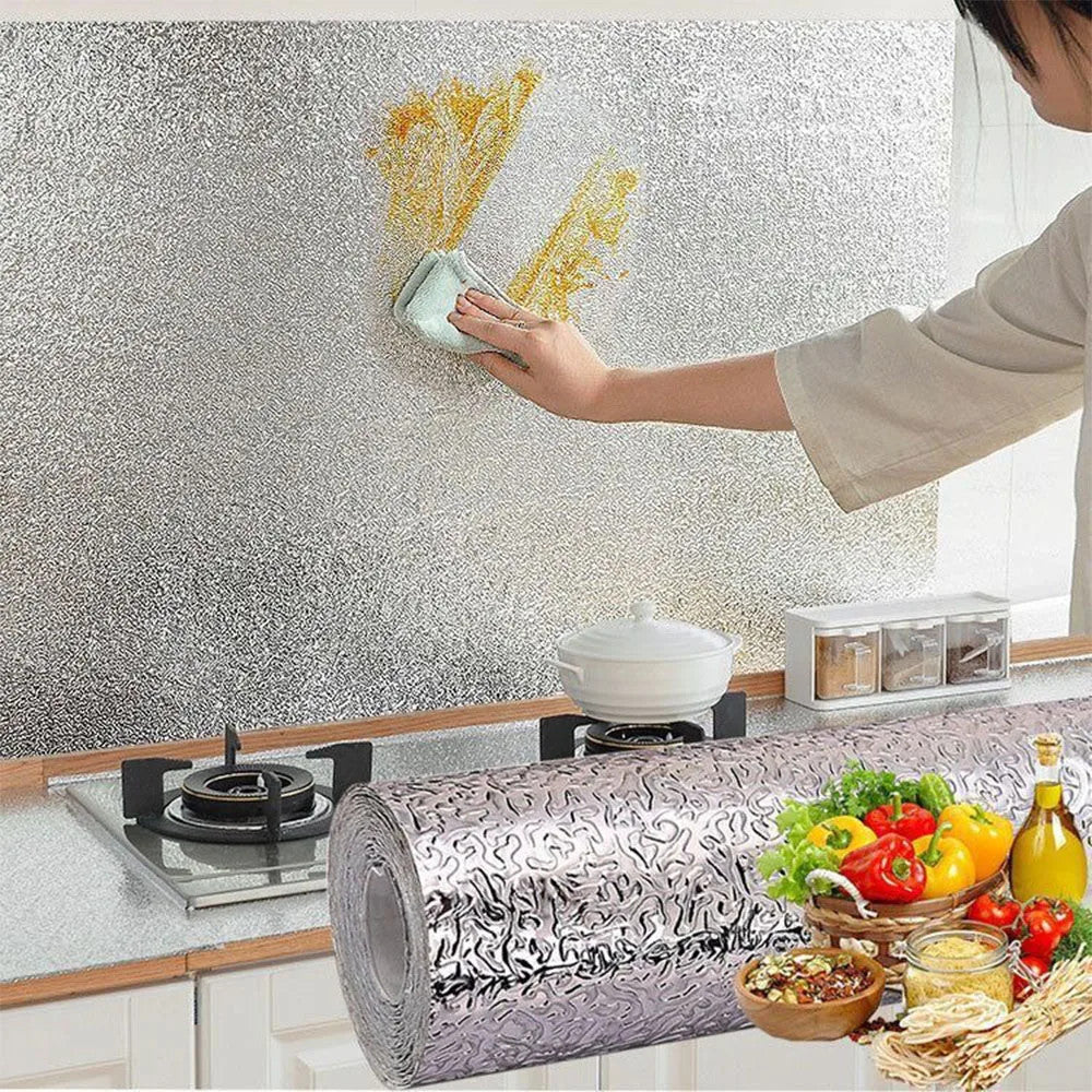 Self adhesive Kitchen Stickers Aluminum Foil